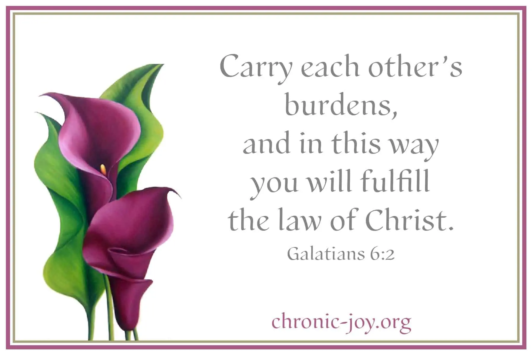 Galatians 6:2 – Bear Another's Burdens – Encouraging Bible Verses